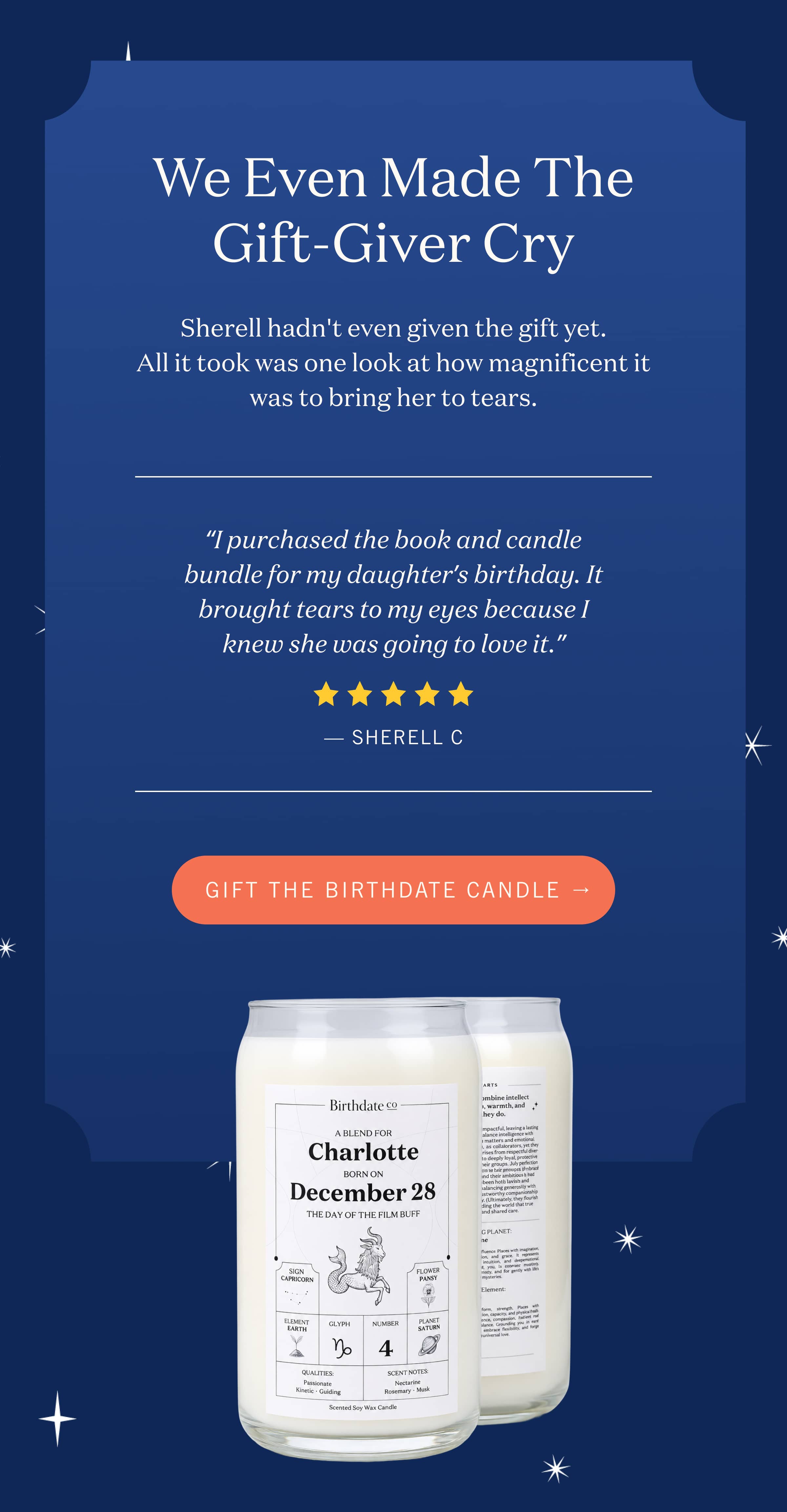 We Even Made The Gift-Giver Cry
