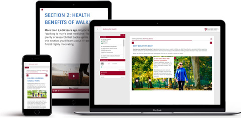 course shown on multiple devices