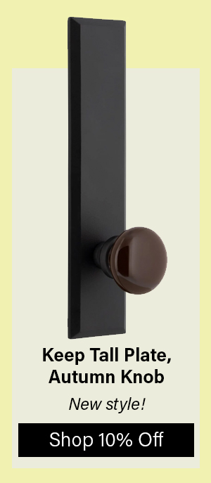 Keep Tall Plate with Autumn Knob