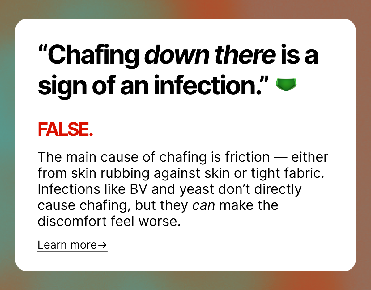 Fact Check: Chafing down there is a sign of an infection