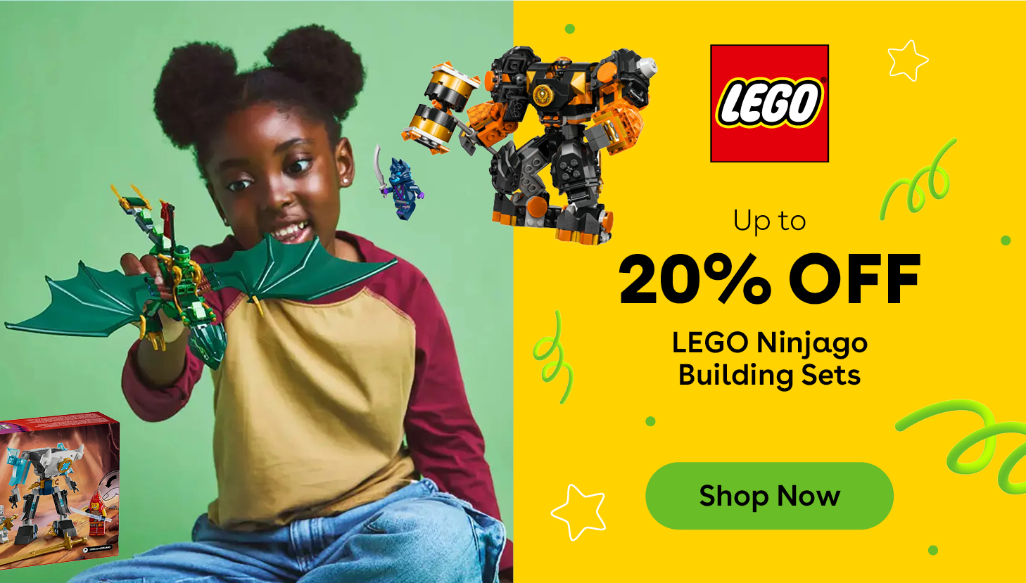 Up to 20% OFF Lego Ninjago Building Sets