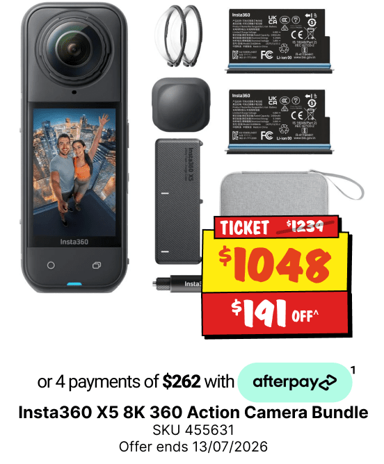 Insta360 X5 8K 360 Action Camera Essentials Bundle