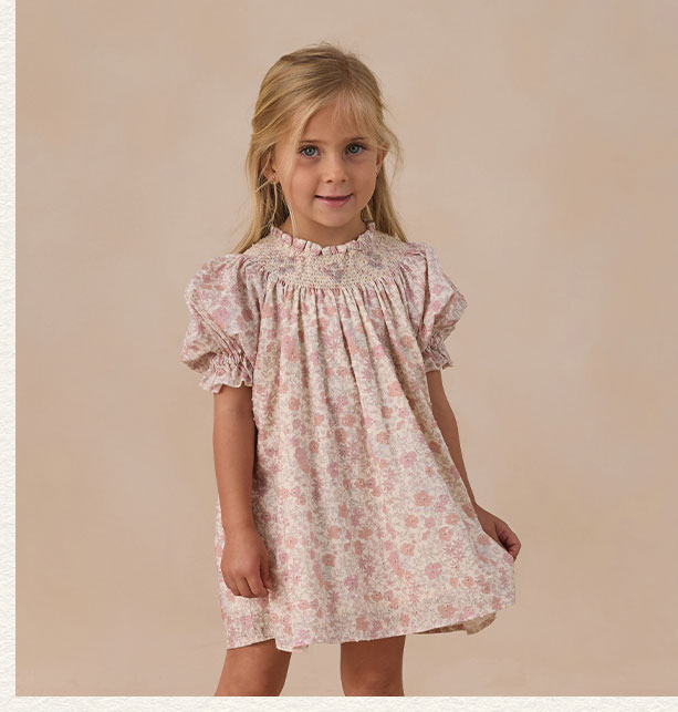 Maddie Dress Pastel Garden