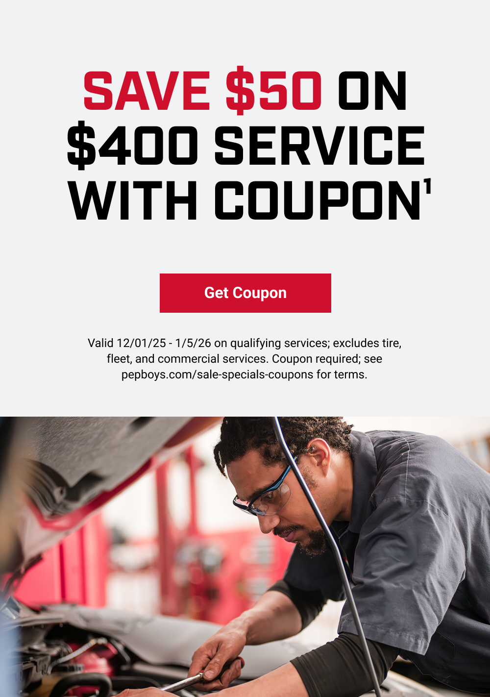 SAVE $50 ON $400 SERVICE(1)