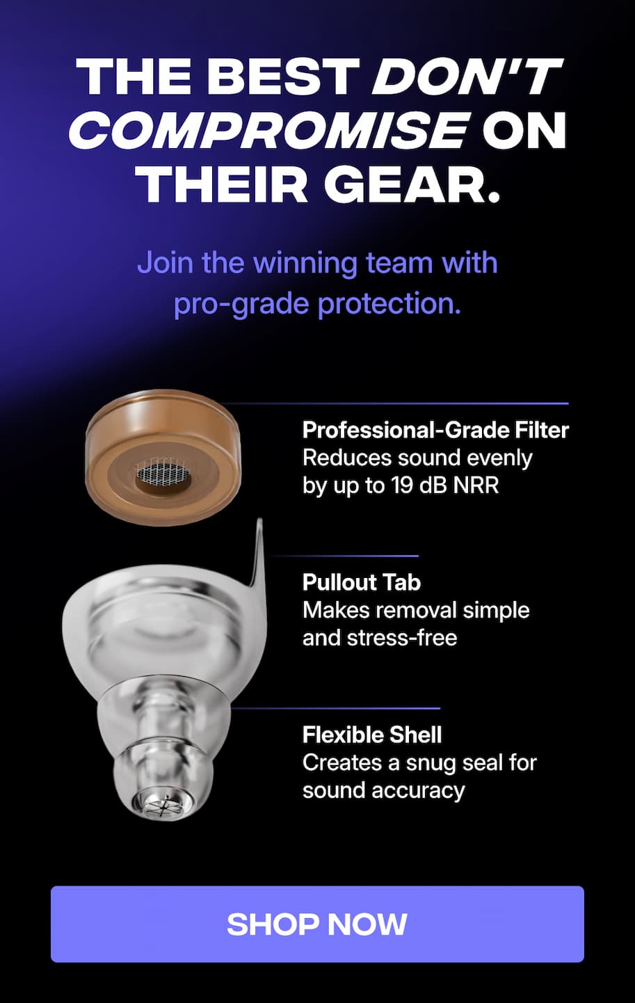 The best don't compromise on their gear.