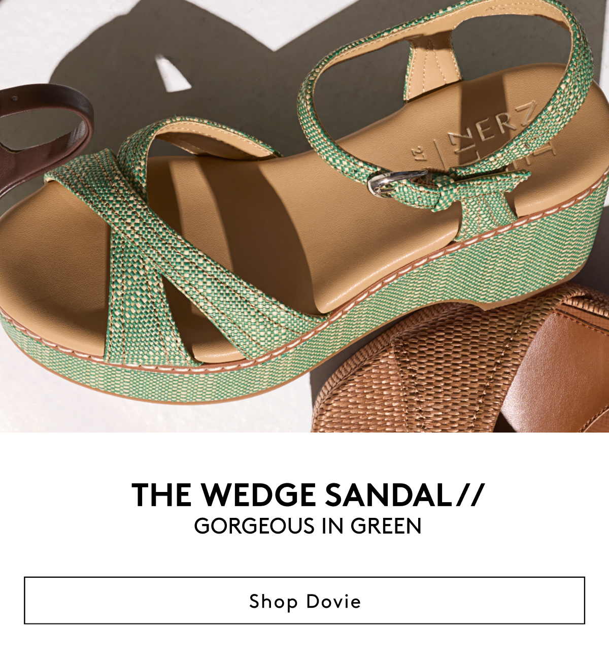 The Wedge Sandal // Gorgeous In Green | Shop Dovie