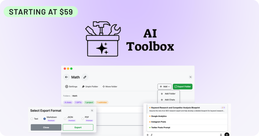 Shop AI Toolbox (Starting at $59)