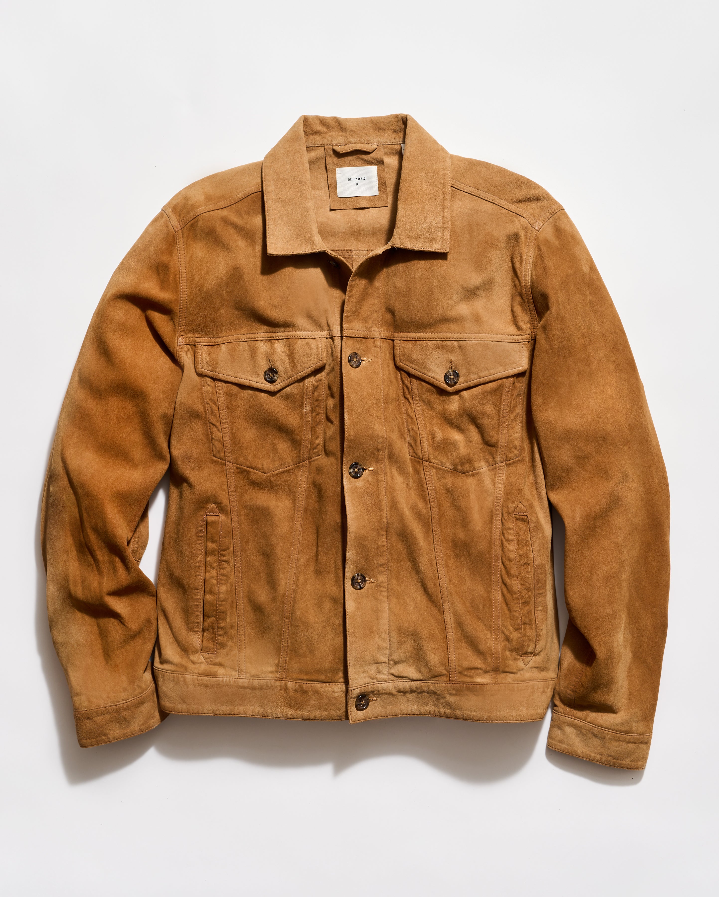 Image of Waxed Suede Tupelo Trucker Jacket