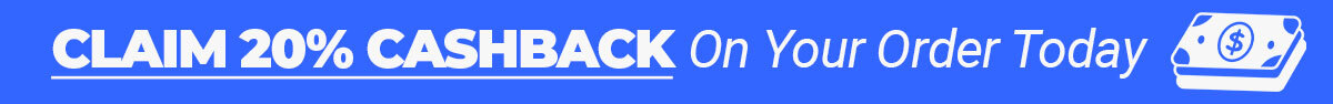 Get 20% Back on Your First Order Today