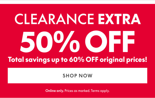 50% Off Clearance