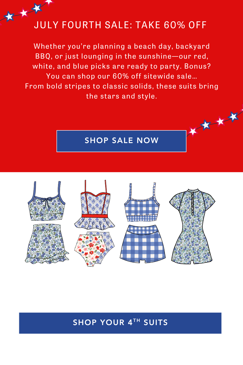 July fourth sale: take 60% Off