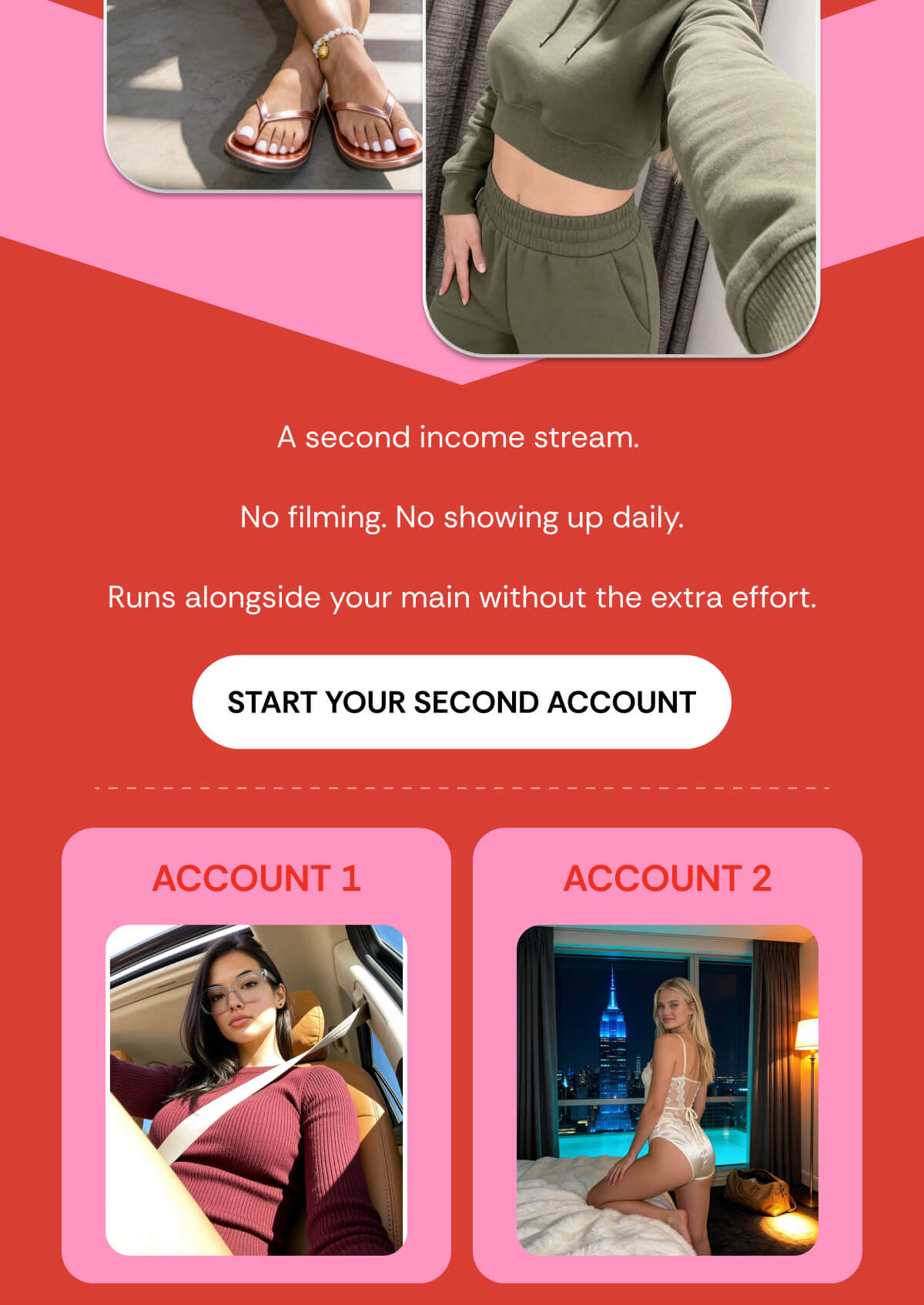 A second income stream.   No filming. No showing up daily.  Runs alongside your main without the extra effort.