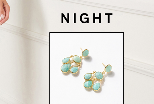 Gemstone Chandelier Earrings
