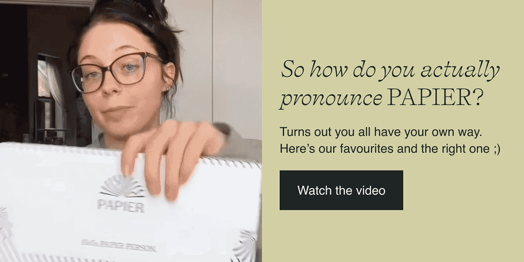 So how do you actually pronounce Papier?