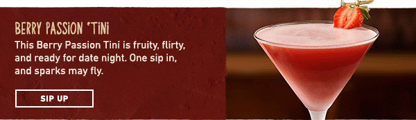 Berry Passion Tini. SIP UP