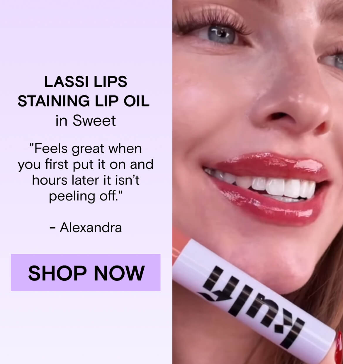 Lassi Lips Staining Lip Oil in Sweet 