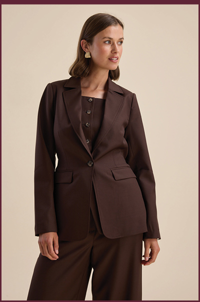 The Tailored Wool Blend Blazer