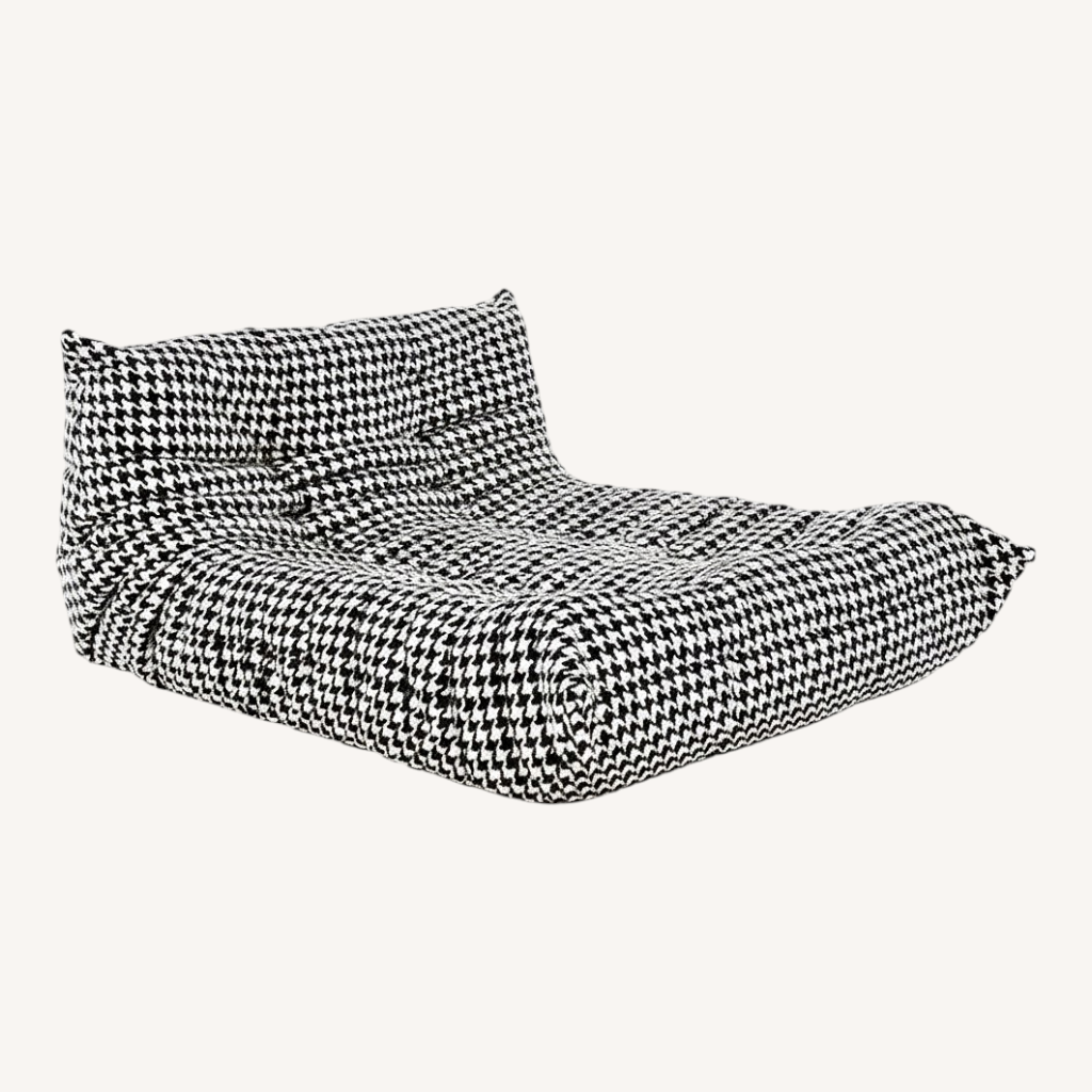 Image of Ligne Roset Houndstooth Togo Chaise Lounge