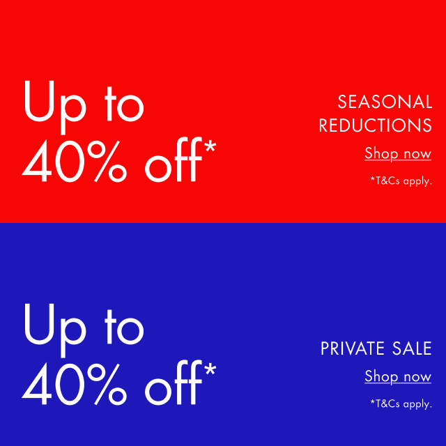 Up to 40% off