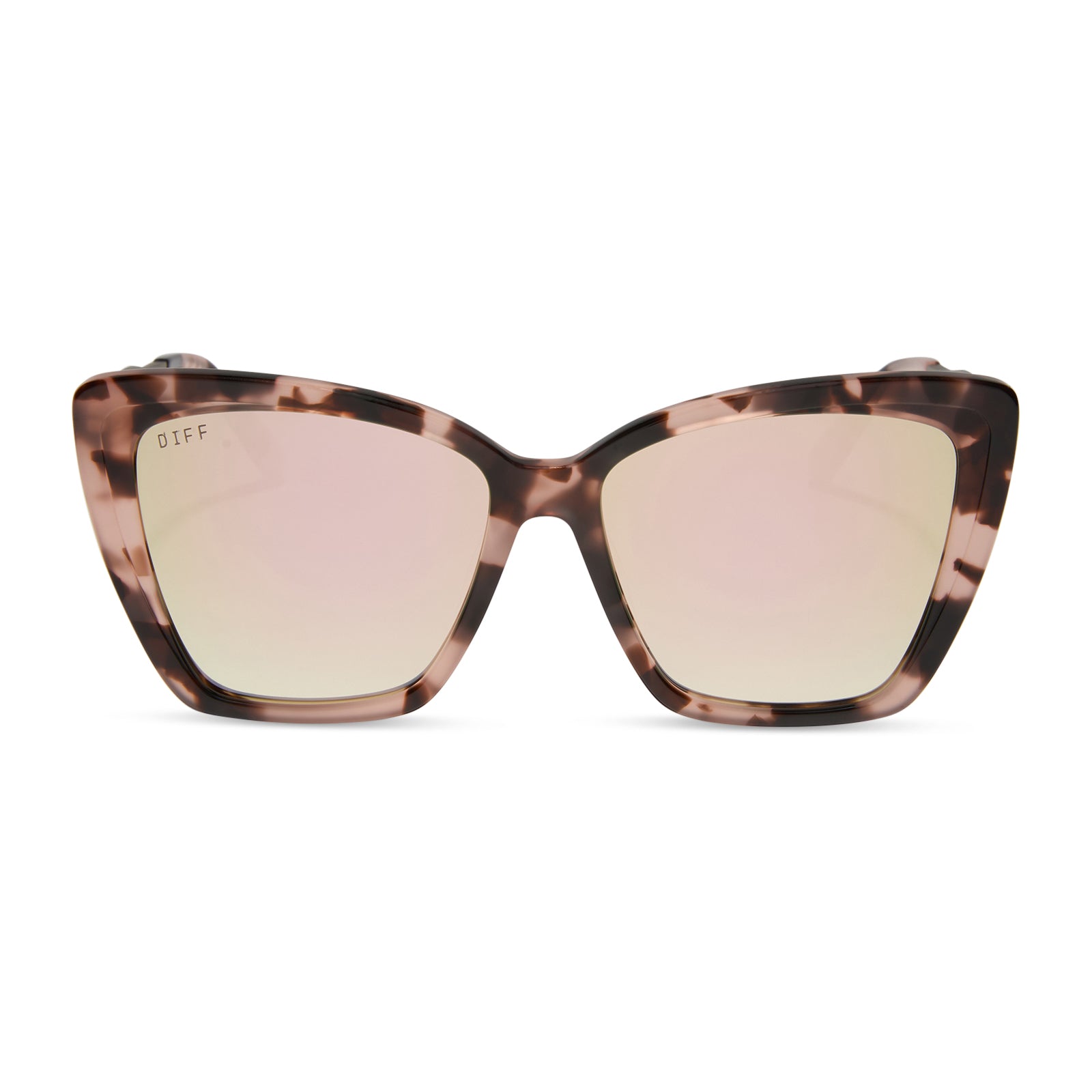 Image of BECKY II - HIMALAYAN TORT + TAUPE MIRROR + POLARIZED SUNGLASSES