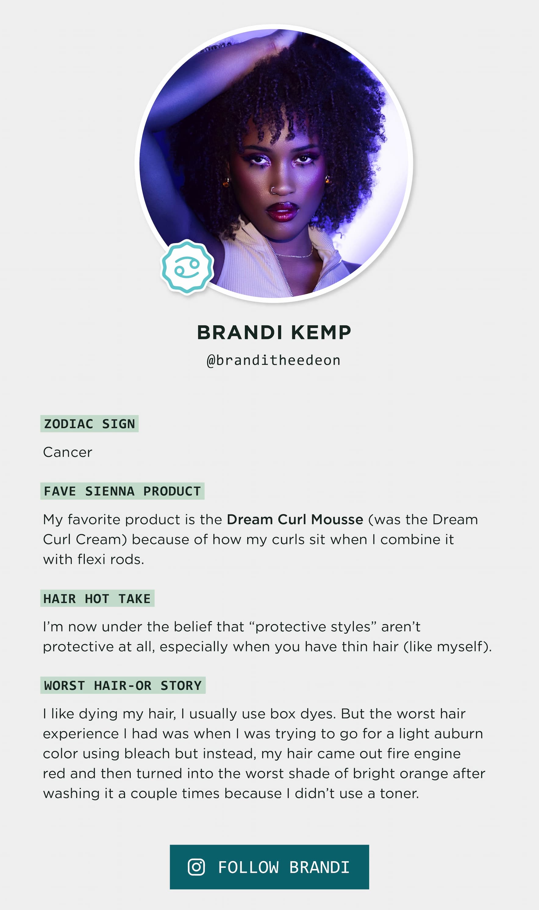 Follow Brandi