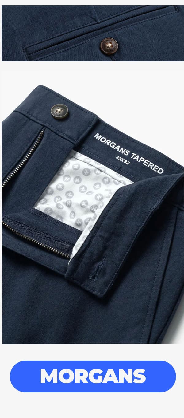 [Detail images of Morgans chinos] MORGANS Button