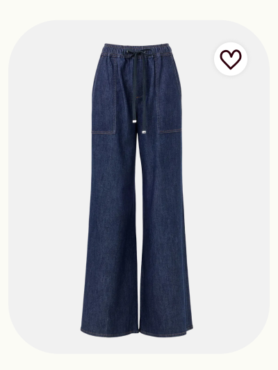 Utility Pull On Wide Leg Jeans