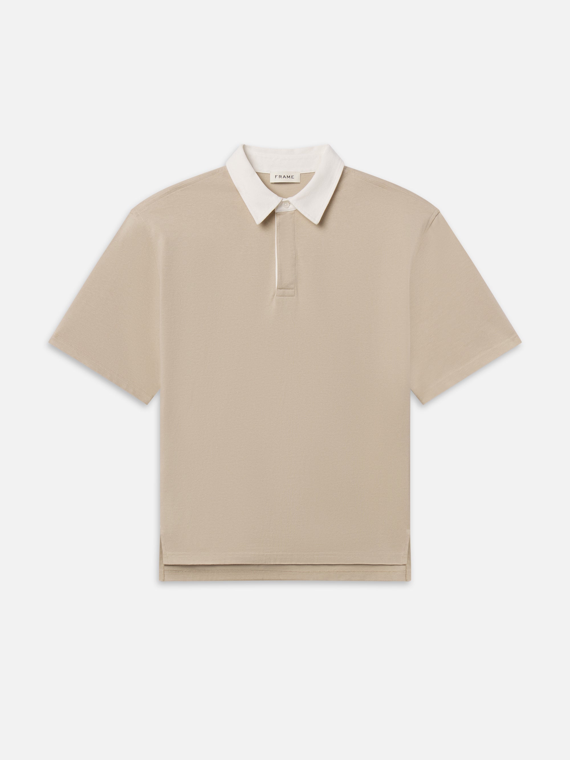 RUGBY POLO IN DUSTY BEIGE