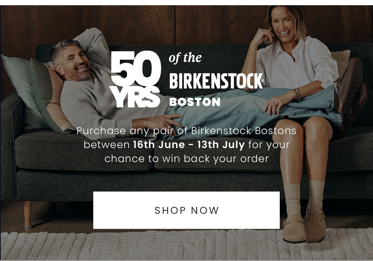BIRKENSTOCK BOSTON 50TH YEAR
