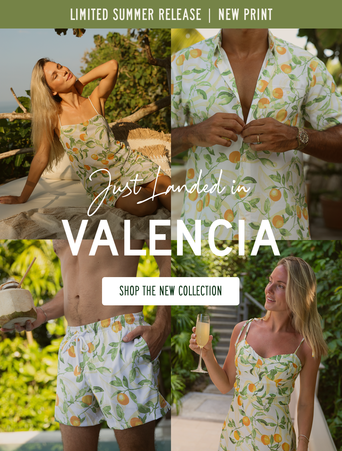 NEW RELEASES THIS WEEK EARN 2X GIVEAWAY ENTRIES  Just Landed in VALENCIA  [[SHOP THE NEW COLLECTION]]