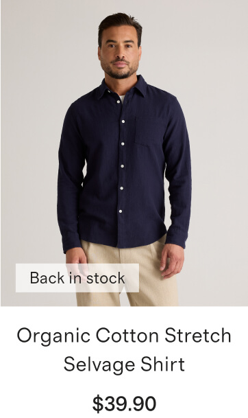 Organic Cotton Stretch Selvage Shirt