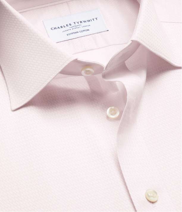 Luxury Texture Shirt - Light Pink