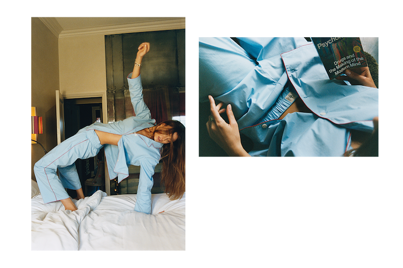 402 Long Pyjama Set Blue