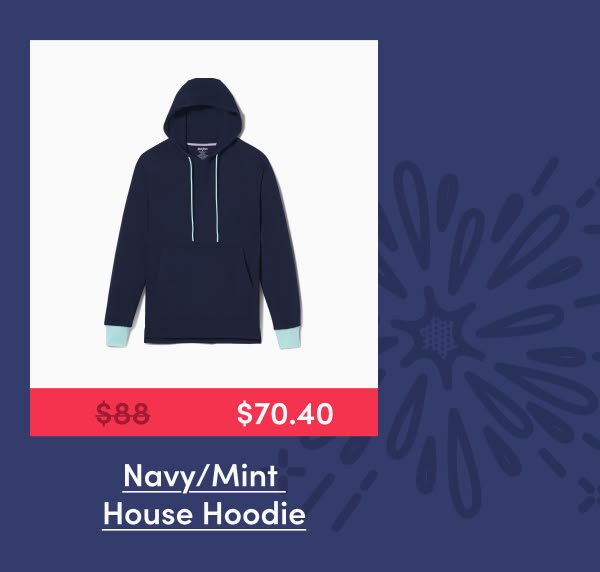 Navy/Mint House Hoodie