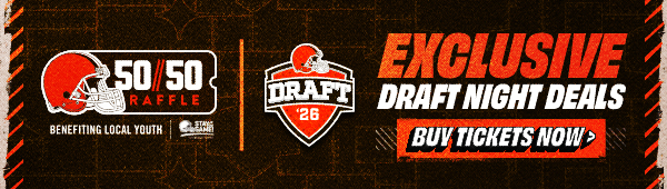 Exclusive Draft Night Deals - Buy 50/50 Raffle Tickets Now >