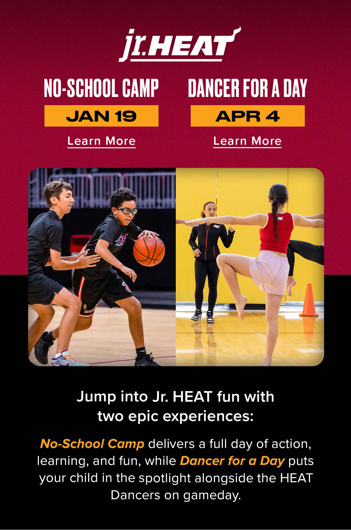 Jr HEAT Basketball and Dance | Learn More