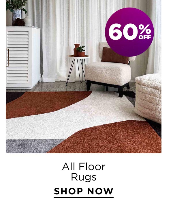 60% Off All Floor Rugs