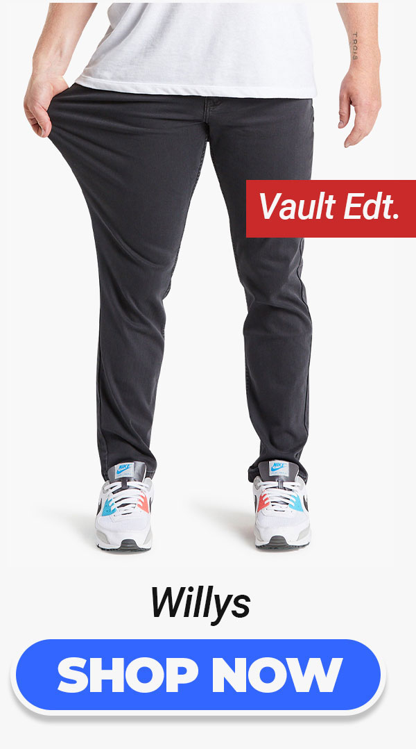 Button to shop Willys - Vault edition jeans