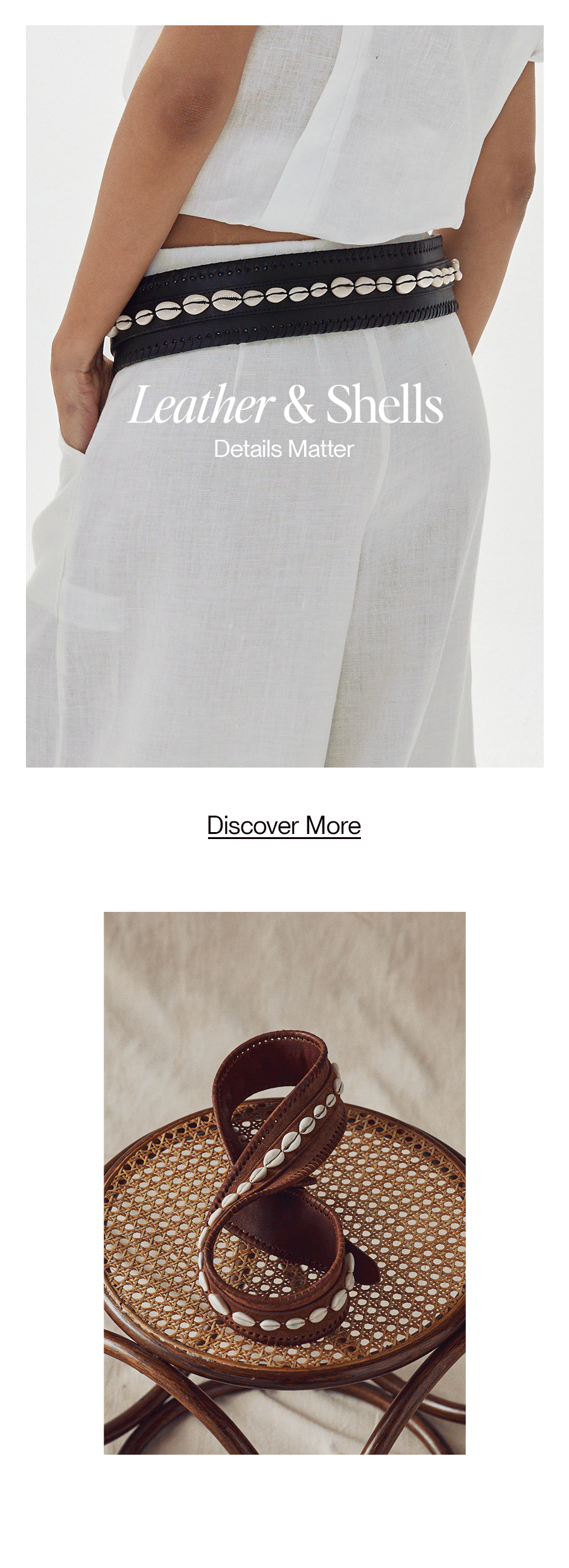 LANHTROPY LEATHER Collection. If Linen made you discover us, leather will make you fall in love