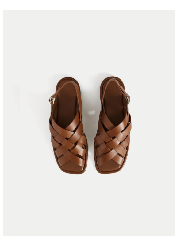 Woven Leather Fishermans Sandal