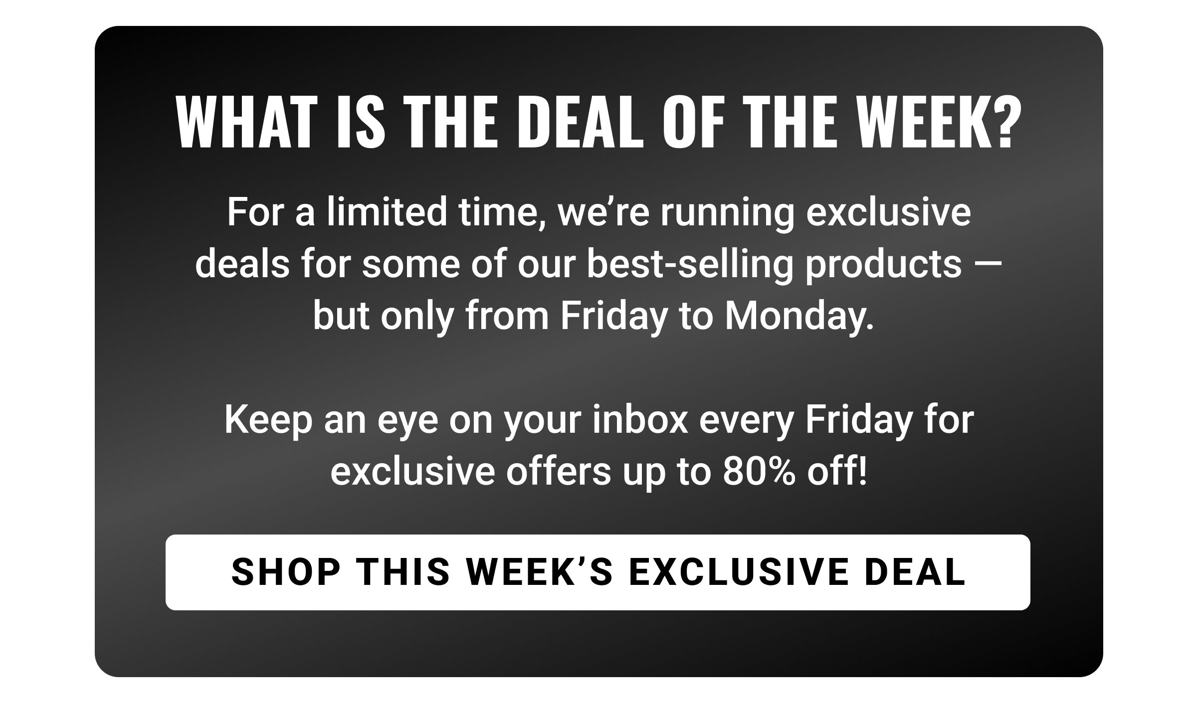 Deal of the Week