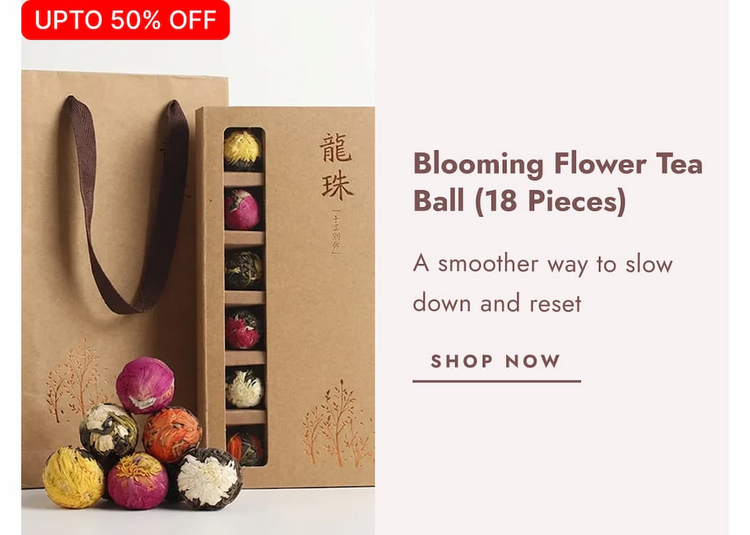 Blooming   Flower   Tea   Balls   18   Pieces   |   Pu-erh   Dragon   Ball   Tea