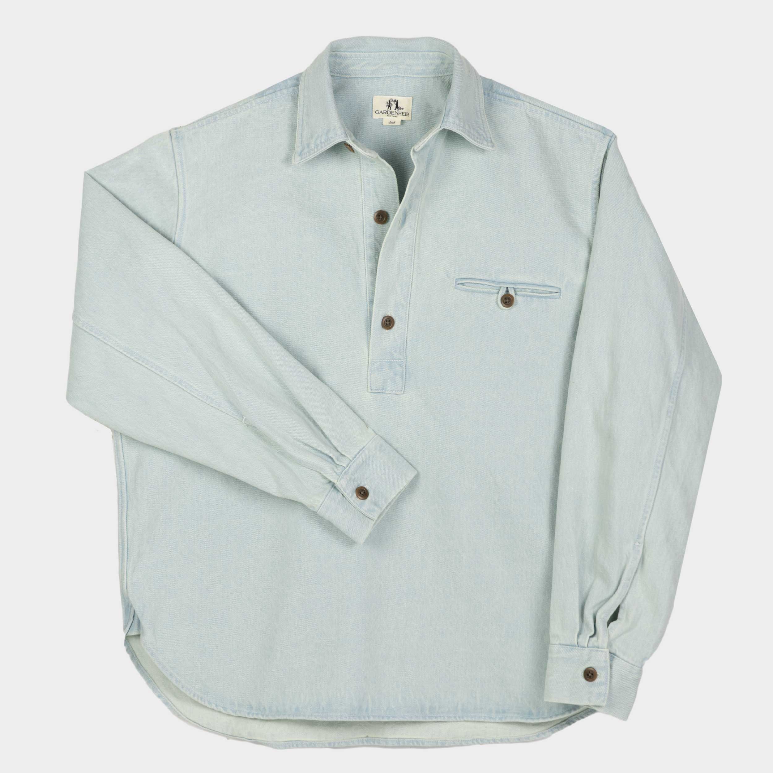 Image of Japanese Denim Gardening Smock No. 2 in Light Denim