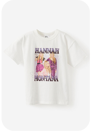 HANNAH MONTANA white graphic t-shirt