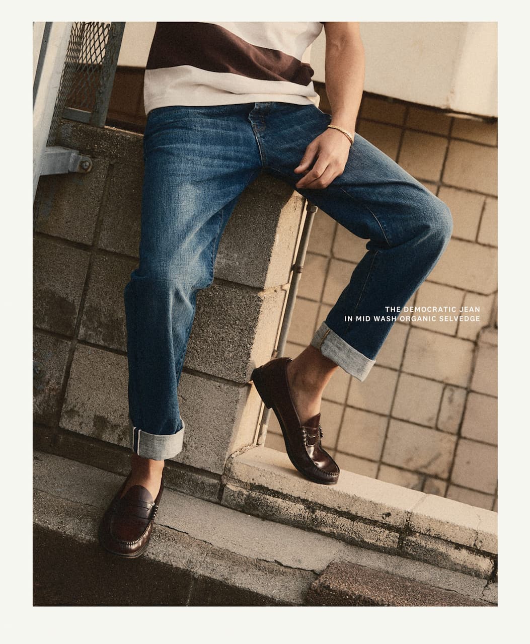 The Democratic Jean in Mid Wash Organic Selvedge