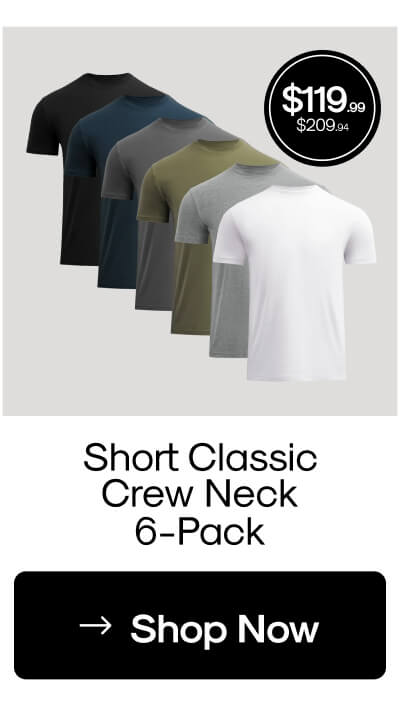 Short Classic Crew Neck 6-Pack