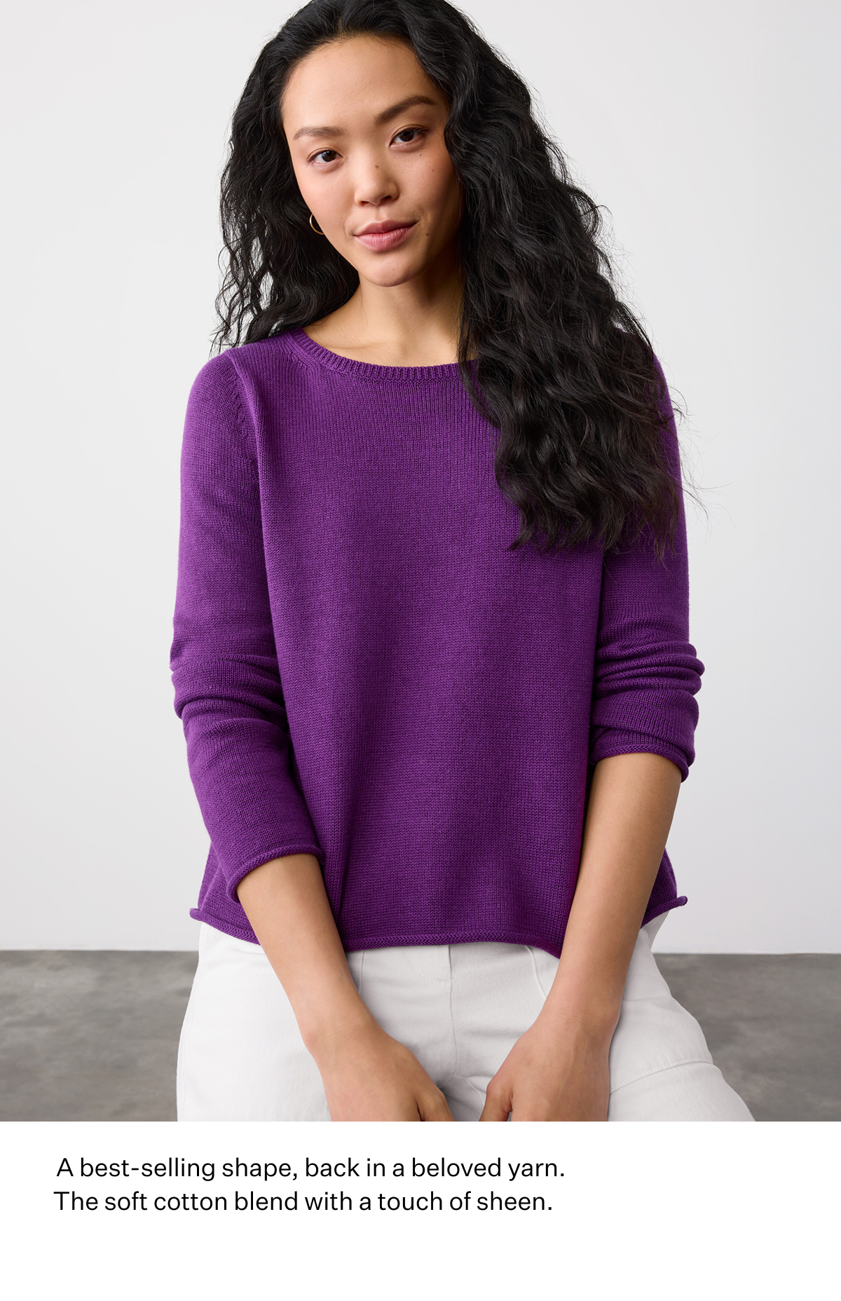 A best-selling shape, back in beloved yarn.