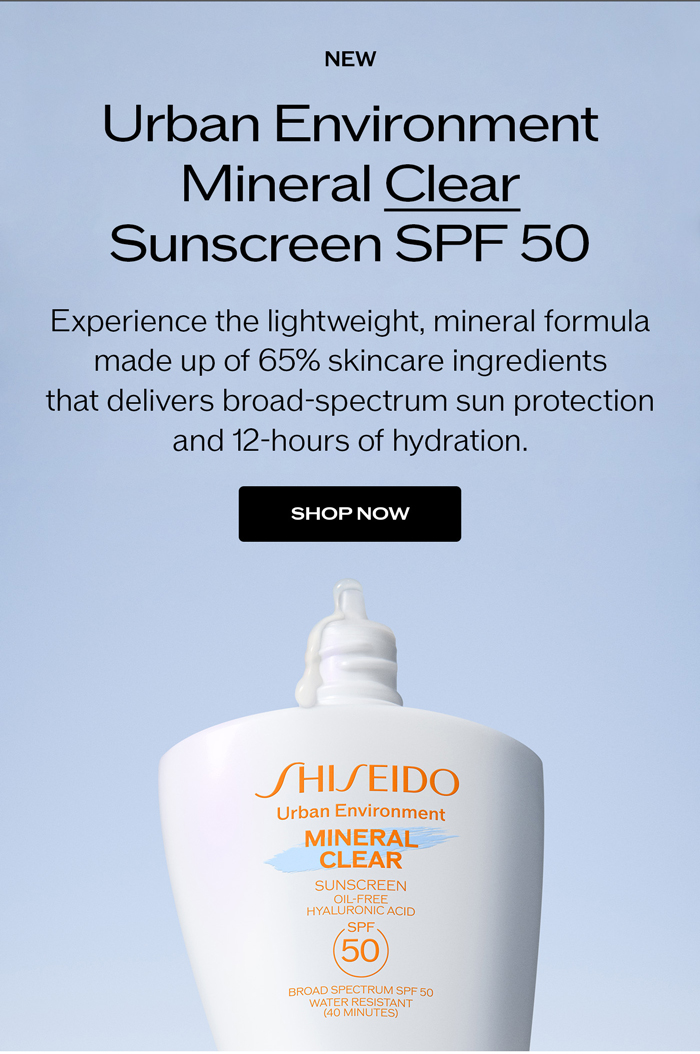 NEW Urban Environment Mineral Clear Sunscreen SPF 50