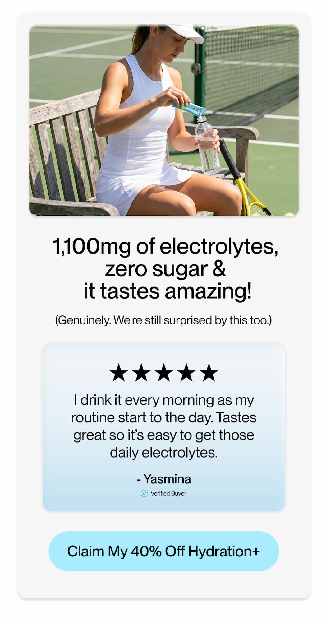 1100mg of electrolytes zero sugar
