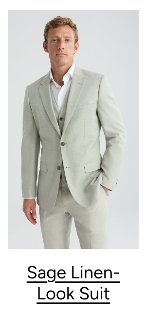 Sage Linen-Look Suit, $248